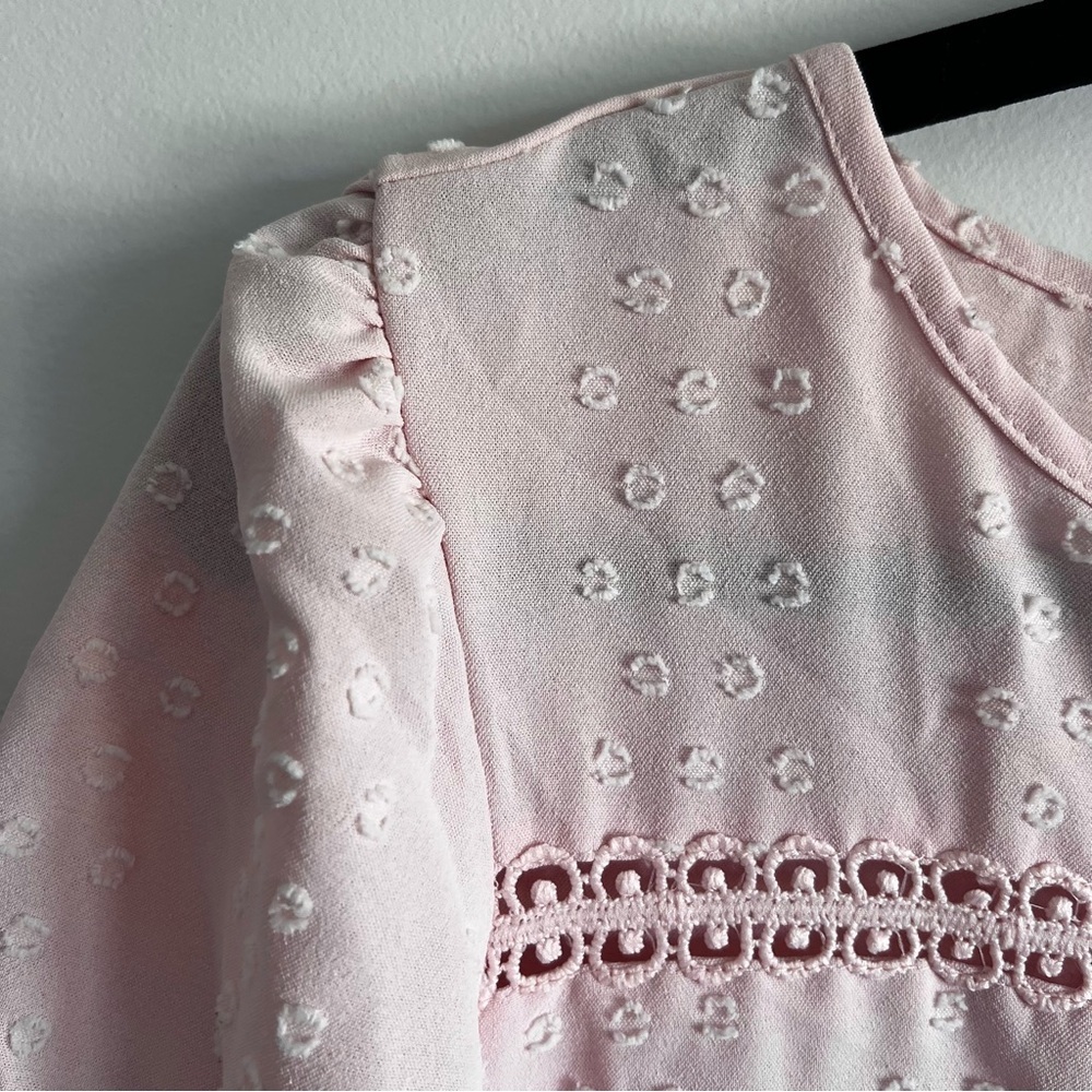 Pink Eyelet Blouse - Picture 4 of 6